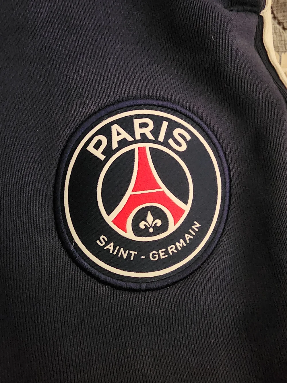 Jordan Paris Saint-Germain Navy Red White Logo Bomber Jacket And Pants Set.